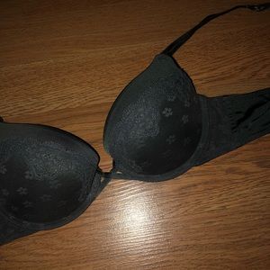 Aerie Grey Lace Push-Up Bra 32B